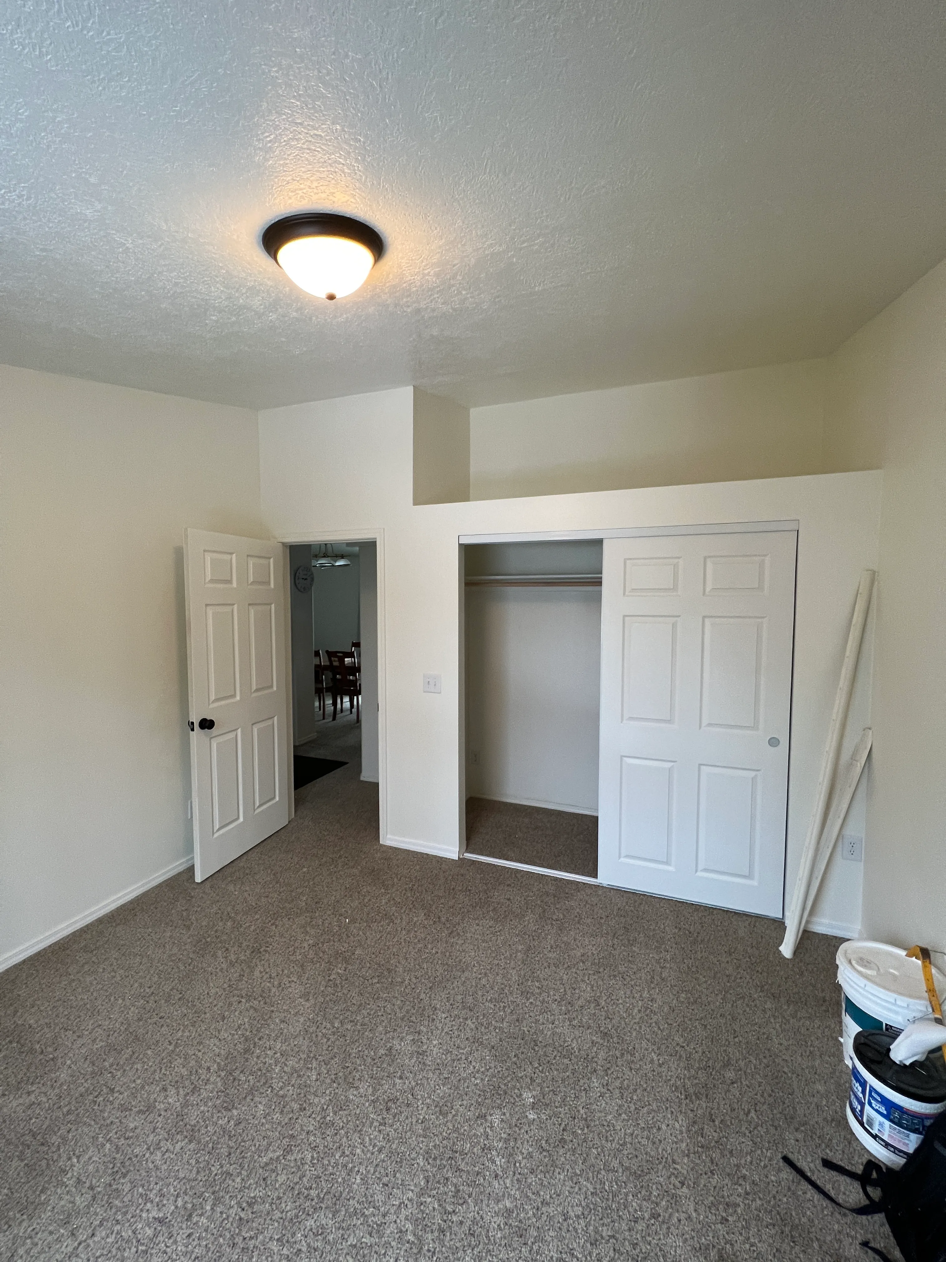Finished hallway with new doors