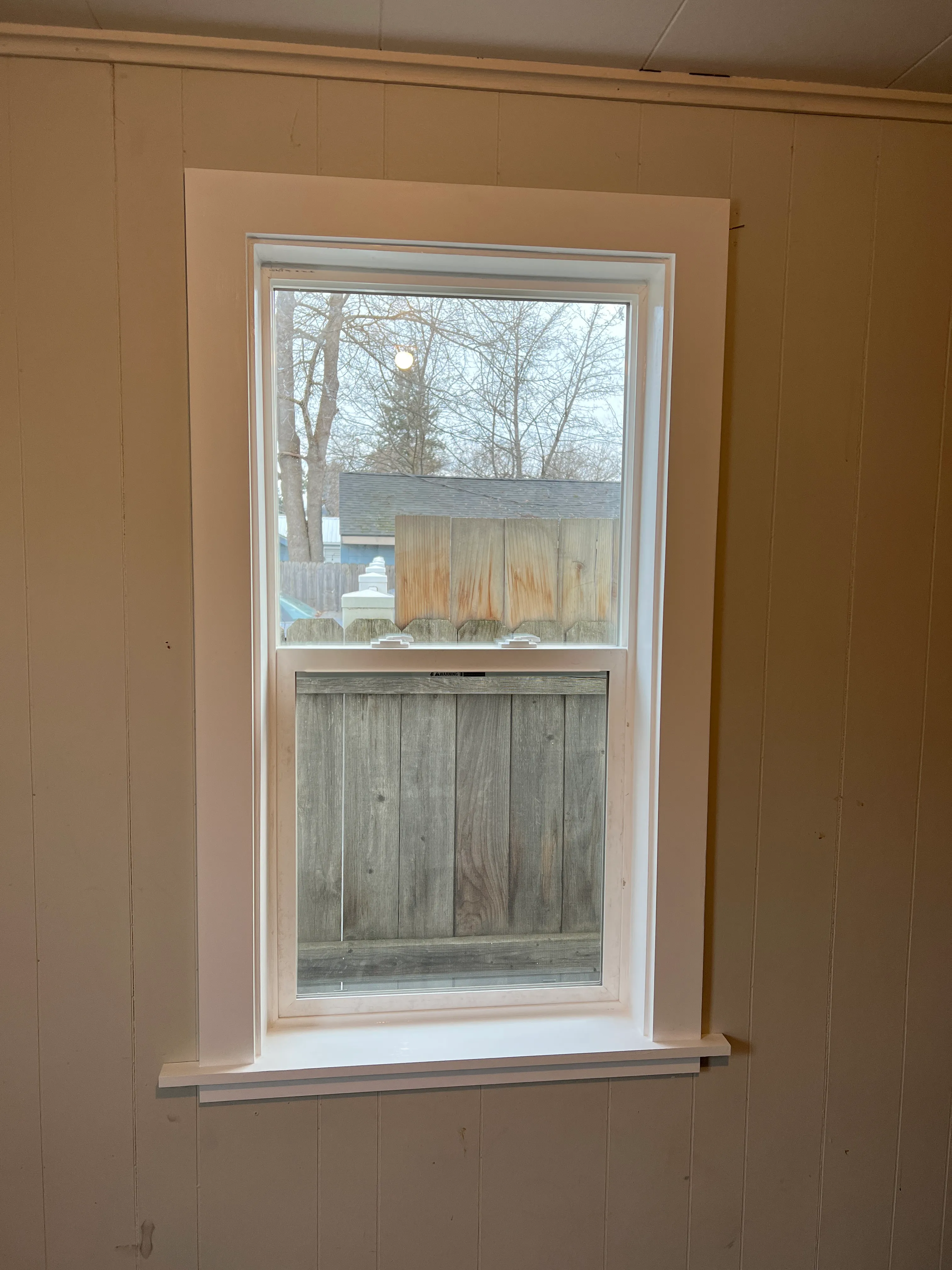 Finished window exterior