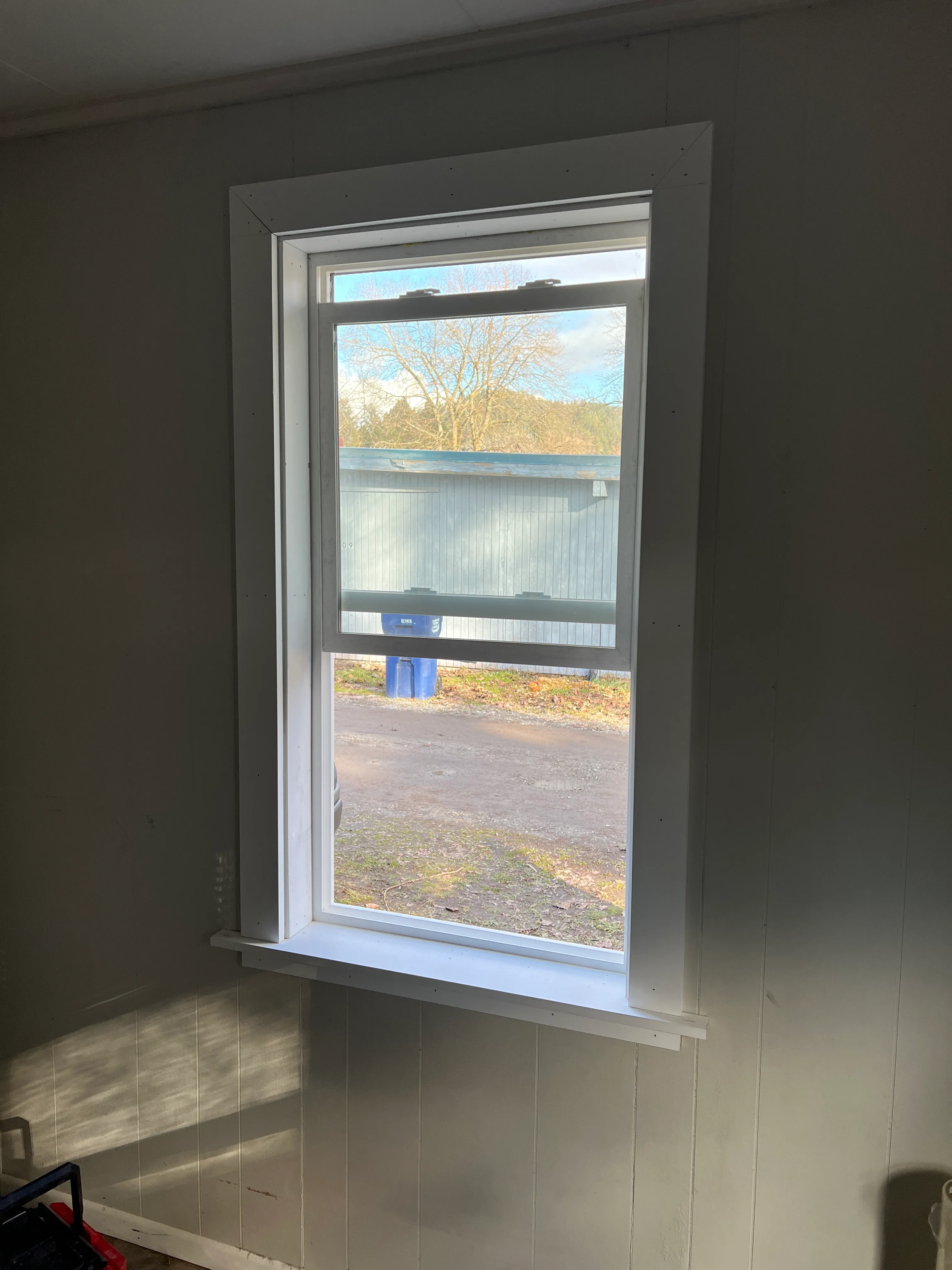 Interior view of new window